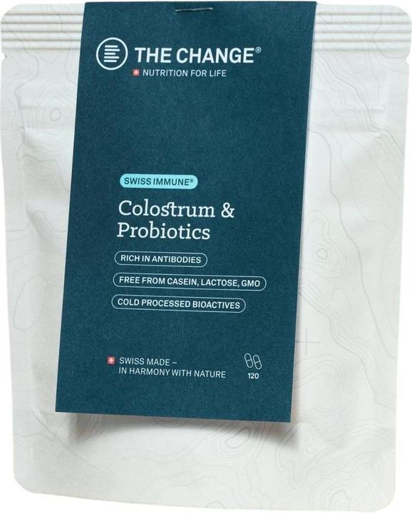 Actual product image BE THE CHANGE Colostrum & Probiotics (refill bag) (120 Piece, Capsules, 44 g)