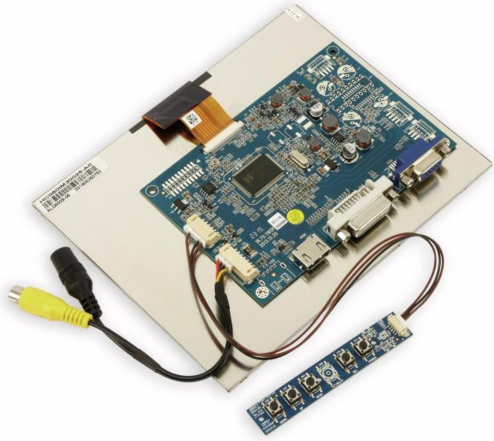 Produktbild Markenlos 20,3 cm (8") Display-Set LS-8, HDMI/DVI/VGA/CVBS