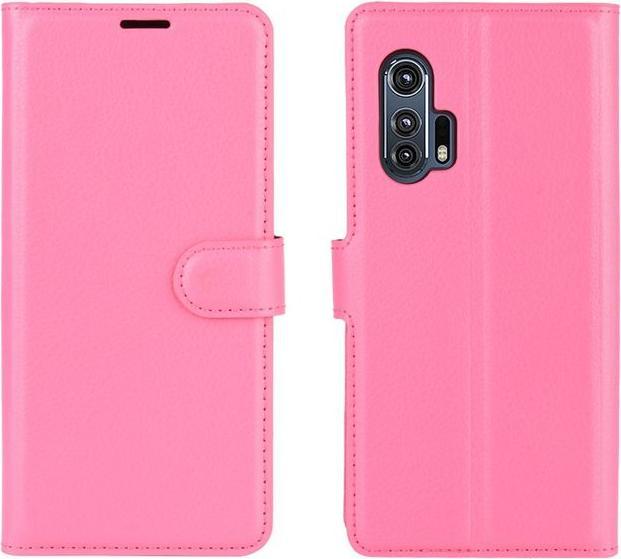 Actual product image MU Classic Litchi Leather Bookcover Series (Motorola Edge+)