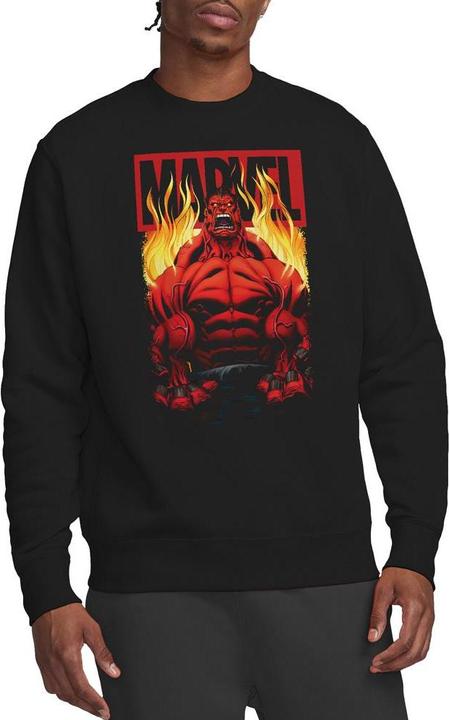 Immagine prodotto Felpa Hulk Rosso Fuoco Adulto Unisex (XL)
