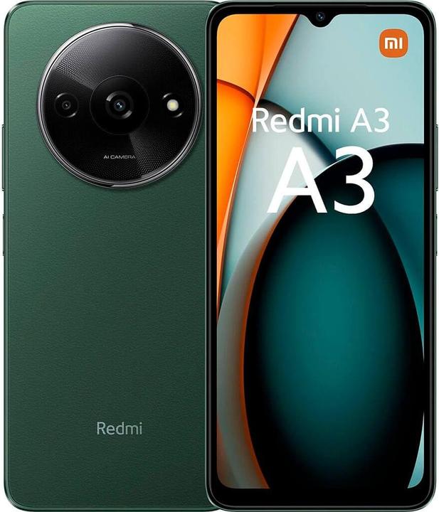 Produktbild Xiaomi Redmi A3 (64 GB, Forest Green, 6.71", Dual SIM, 8 Mpx, 4G)