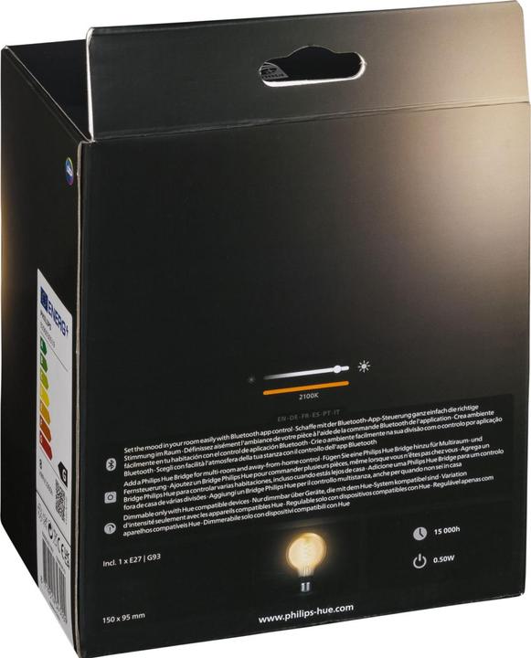 Image du produit Philips Hue White BT (E27, 7 W, 550 lm, 1 x, G)