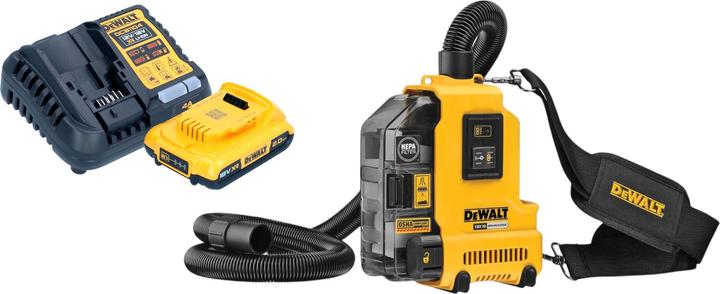 Image du produit DeWalt DWH 161 D1 Aspirateur universel sans fil 18 V 0,21 l Brushless + 1x batterie 2,0 Ah + chargeur