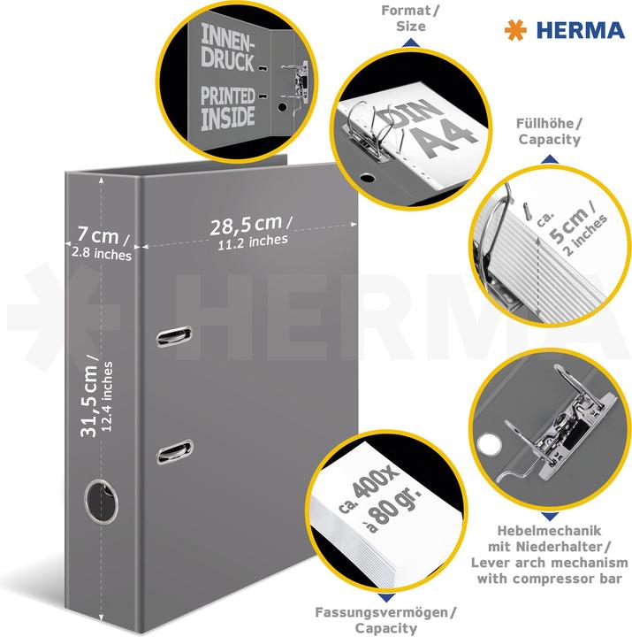 Image du produit HERMA Dossier A4 Motif (A4, 70 mm, 1 pièce(s))