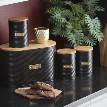 Actual product image Typhoon Bread box with bamboo lid