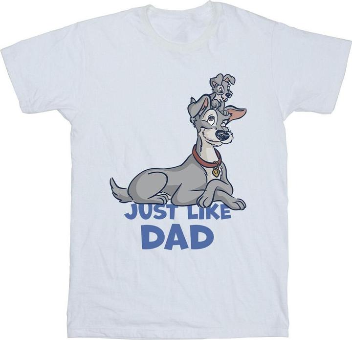 Produktbild Disney Lady And The Tramp Just Like Dad TShirt (4XL)