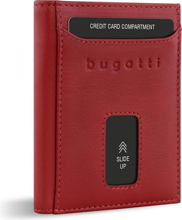 Immagine prodotto Bugatti Secure Slim - Porta carte di credito RFID con tasca portamonete viennese