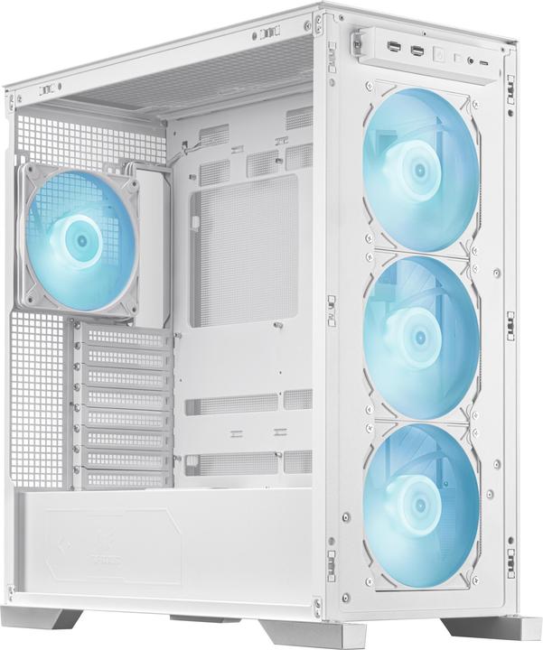 Actual product image ASUS TUF Gaming GT302 TG ARGB White (ATX, mATX, Mini-ITX)