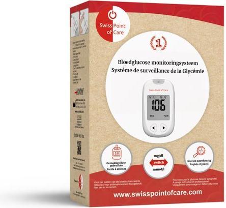 Produktbild Swiss point of care Extra Starterpaket (Blutzuckermessgerät)