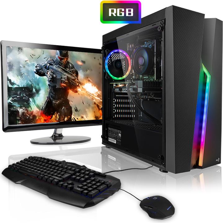 Immagine prodotto Megaport Gaming Komplett PC (AMD Ryzen 3 3100, 8 GB, 120 GB, GeForce GTX 1650)