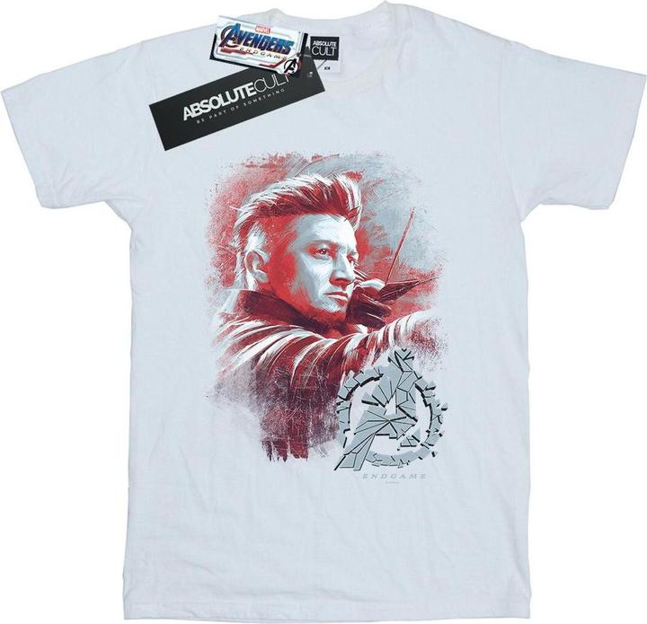 Avengers Endgame Hawkeye Gebürstete Baumwolle Boyfriend TShirt