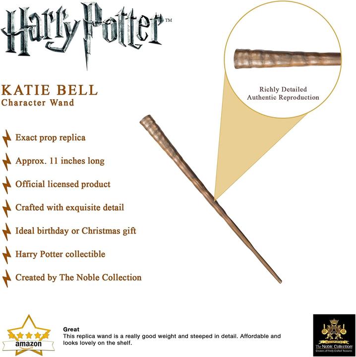 Image du produit Noble Collection Baguette magique Harry Potter Katie Bell (édition personnage)