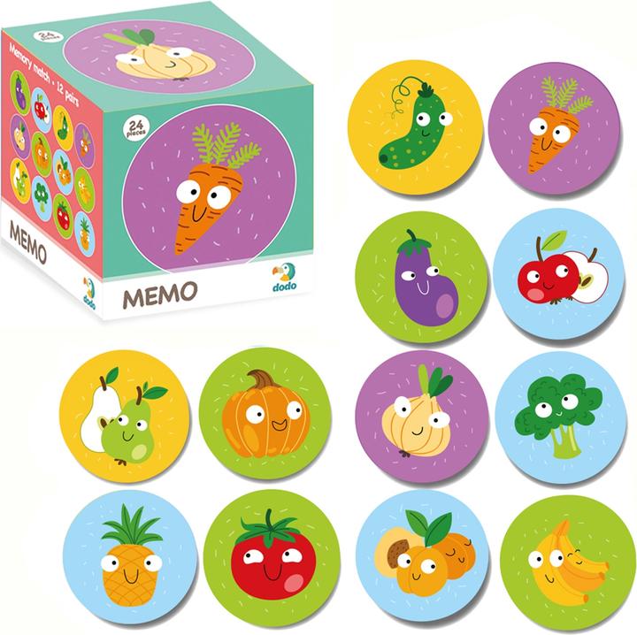 Dodo Small memory fruits and vegetables (German, English, French, Italian)