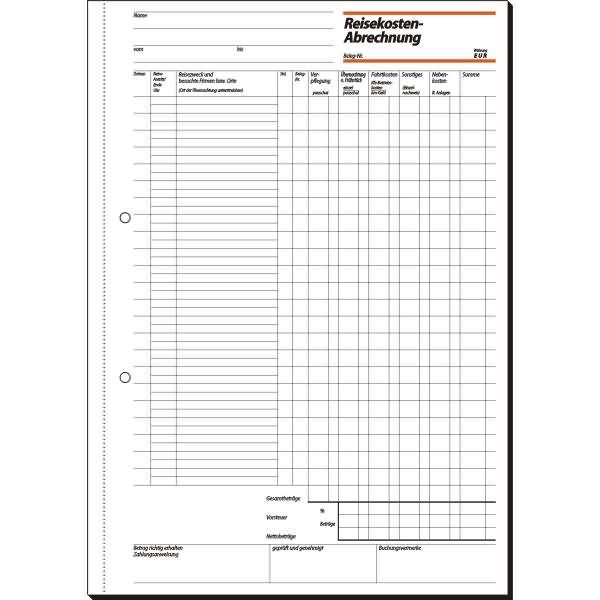 Produktbild Sigel Formularbuch "Reisekostenabrechnung", A4, 50 Blatt (50 x)