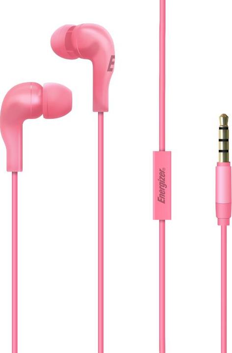Energizer Wired headphones - CIA5 - jack / aux 3.5 mm, rose (Cable)