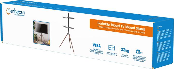Produktbild Manhattan Mobiler TV-Ständer mit Stativbeinen (Universal, 65", 32 kg)