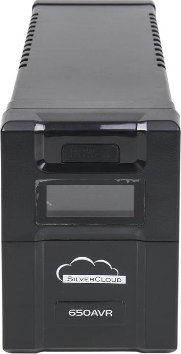Actual product image SilverCloud UPS SafePC 650AVR Power 360 W LCD screen PC monitoring software (360 VA, 600 W)