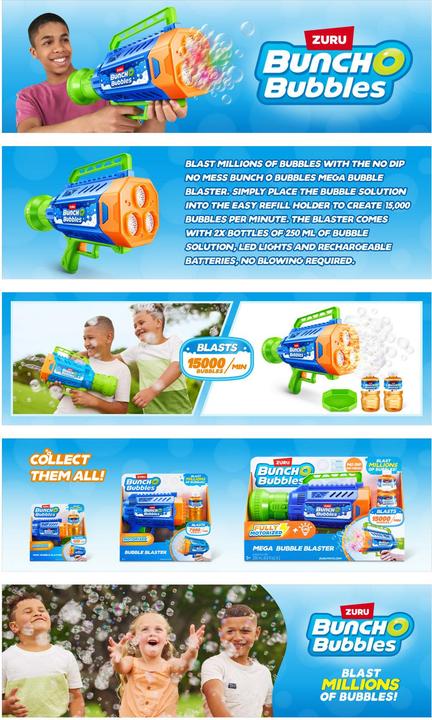 Immagine prodotto Zuru Mega Blaster di Bunch-O-Bubbels