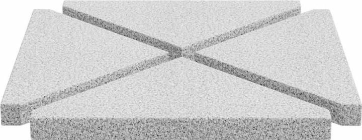 Actual product image VidaXL Parasol weight plates 4 pcs. Grey granite triangular 14 kg