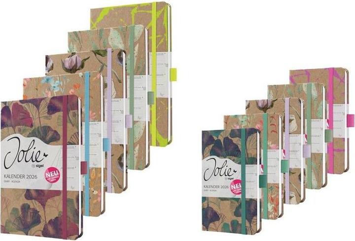 Immagine prodotto Sigel Taschenagenda JOLIE Pure (9,5 x 15 cm, Tedesco, Francese, Olandese, Inglese)