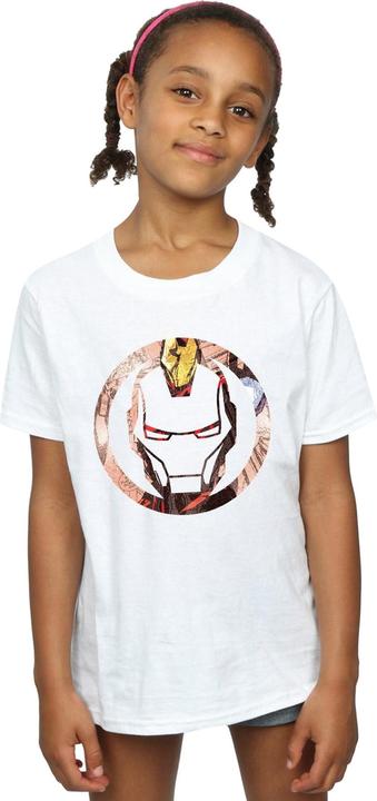 Produktbild Iron Man Montage Symbol TShirt Mädchen (140, 146)