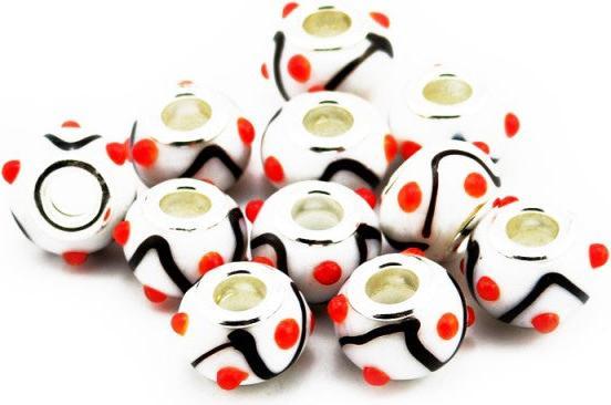 Image du produit Hermex Verre Bead argenté 925 - Blanc argenté (Verre, Alliage d'argent)