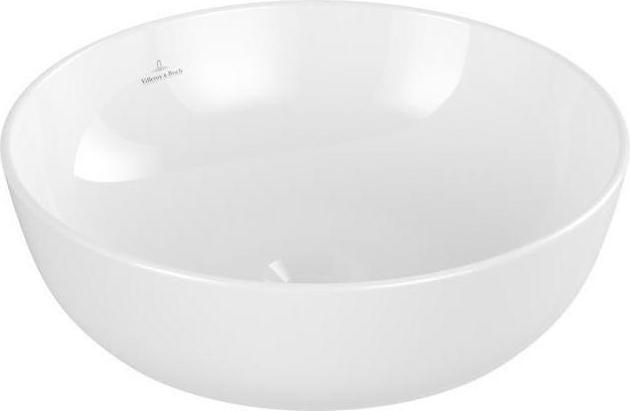 Actual product image Villeroy & Boch Countertop washbasin Artis 43 cm round white with coating 417943R1 (430 mm, 430 mm)