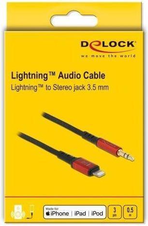 Actual product image Delock 86586 Audio Cable Lightning (0.50 m, Lightning)