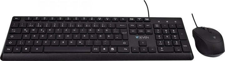 Produktbild V7 USB Pro Keyboard Mouse Combo De Qwertz German Lasered Keycap (DE, Kabelgebunden)
