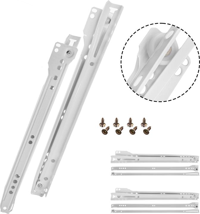 Actual product image Helpmate Rollschubführung 300 mm, Teilauszug, 2 Paar