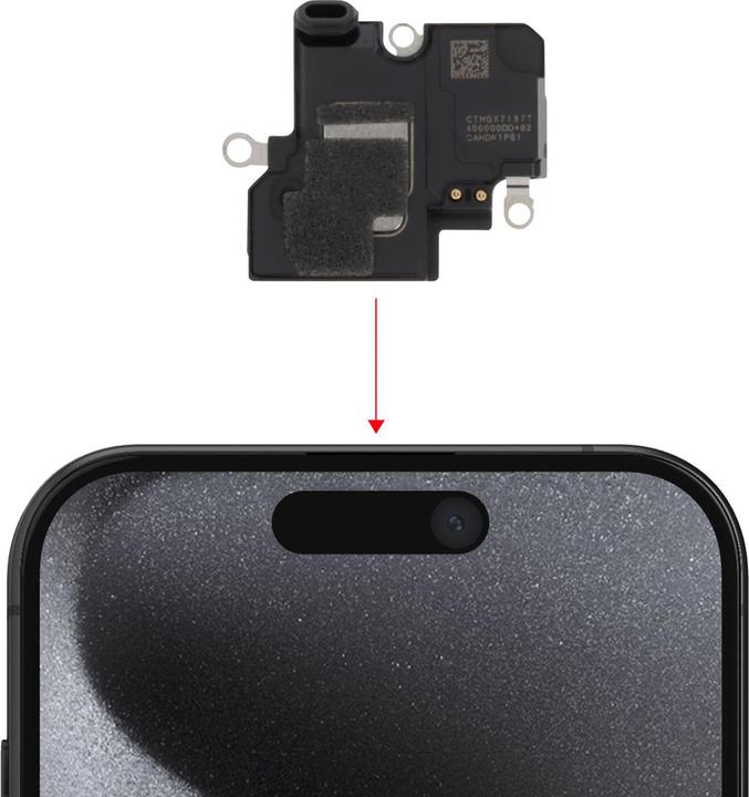 Actual product image Clappio Internal speaker spare part (iPhone 15 Pro)