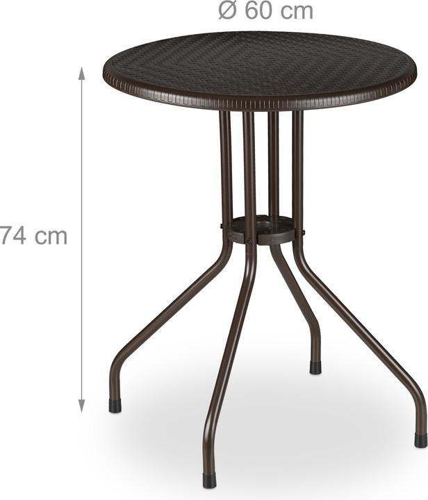 Produktbild Relaxdays Gartentisch (60 cm)