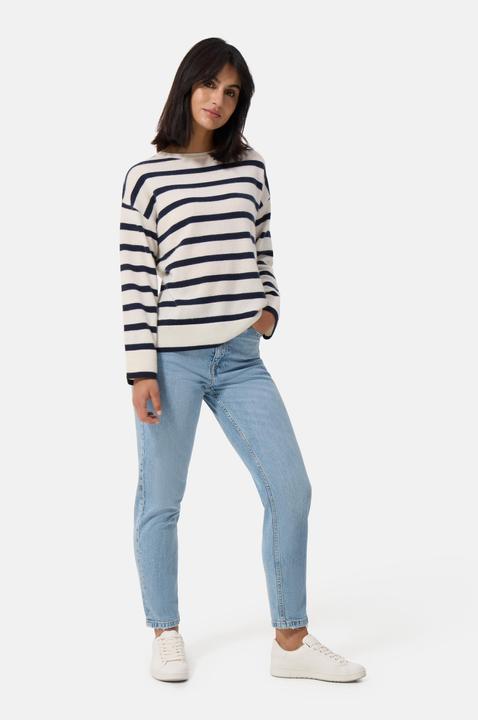 Actual product image Cash-Mere Kaschmir Rundhals Pullover gestreift (XS)