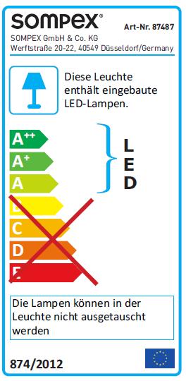 Energie-Label Sompex Ella (810 lm)