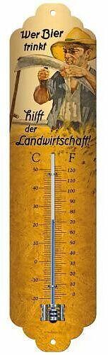 Image du produit Nostalgic-Art Merchandising Thermomètre Qui boit de la bière 65 x 280 mm