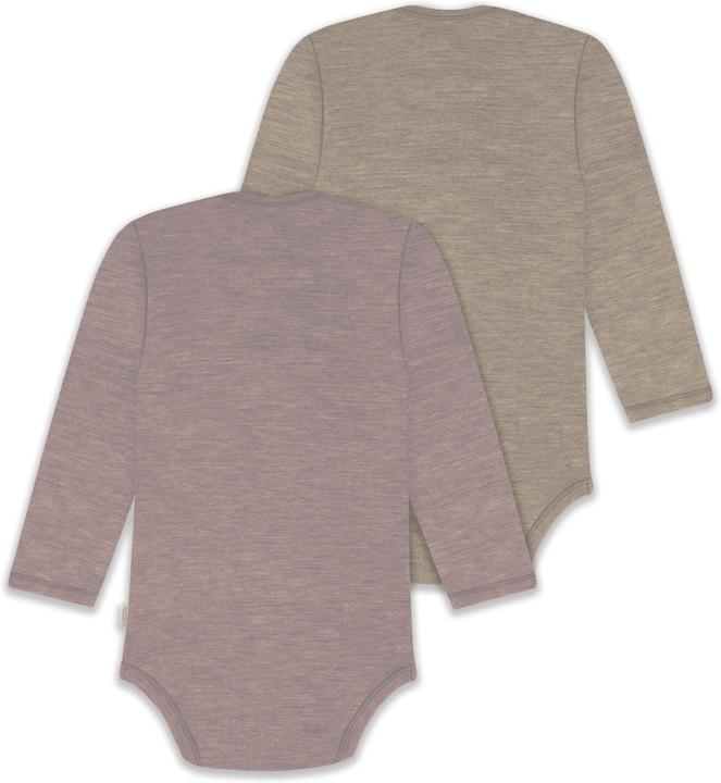 Produktbild Normani 2er Pack Baby Merino Body Langarm „Auckland" - 9381 (56)