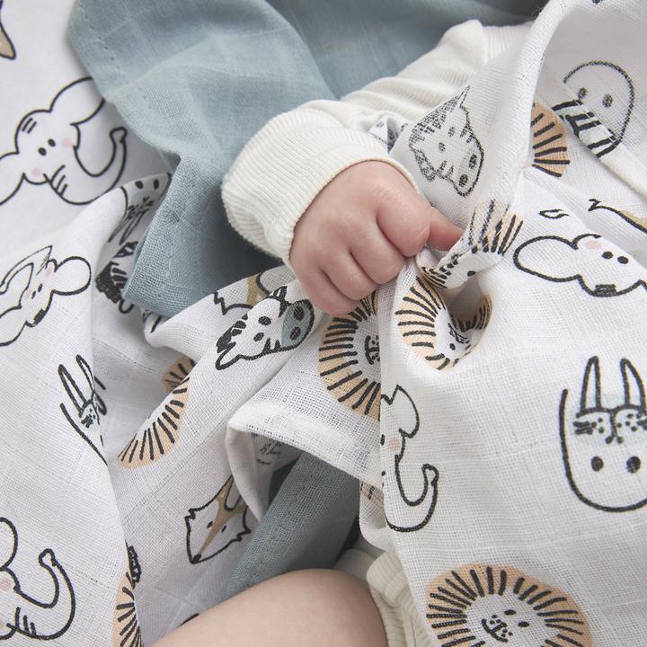 Actual product image Meyco muslin swaddles (120 cm, 120 cm)