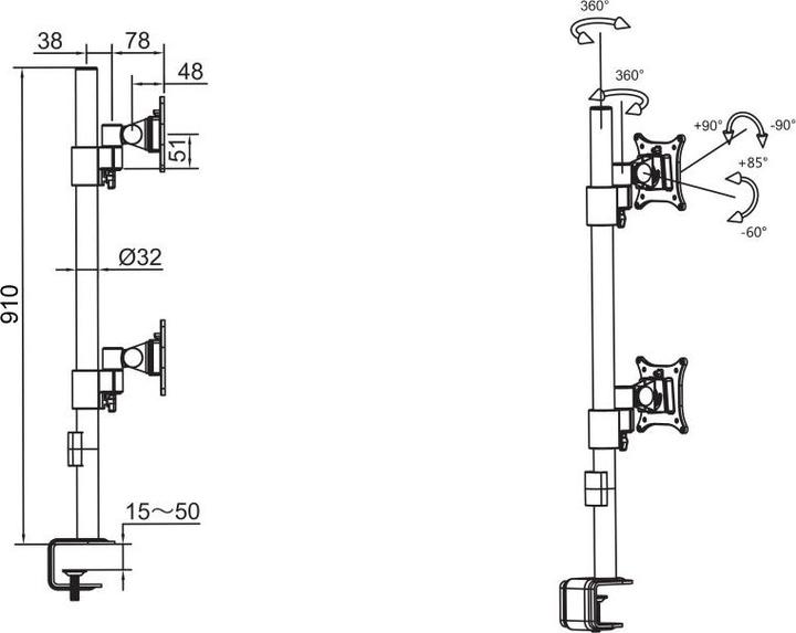 Actual product image Multibrackets M Vesa (Table, 30")