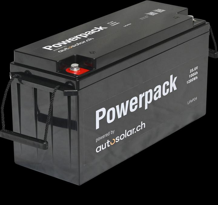 Produktbild Autosolar Lithiumbatterie 100 Ah 24V- LiFePo4-Solarbatterie (25.60 V, 100 Ah)