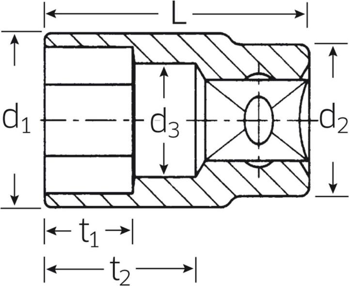 Produktbild Stahlwille Sechskant-Steckschlüsseleinsatz (17 mm)