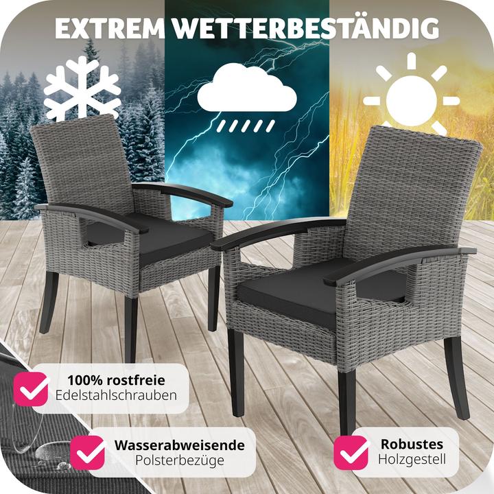 Image du produit tectake Chaise en rotin Rosarno