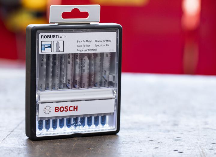 Immagine prodotto Bosch Professional Zubehör Set di lame per seghetto alternativo da 10 pezzi Metallo, Linea robusta, Albero a T