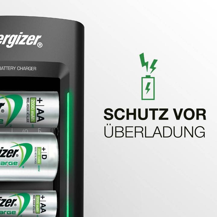 Produktbild Energizer Recharge Universal (1 Stk., 9V Block, AA, AAA, D, 2300 mAh, Ladegerät ohne Akku)