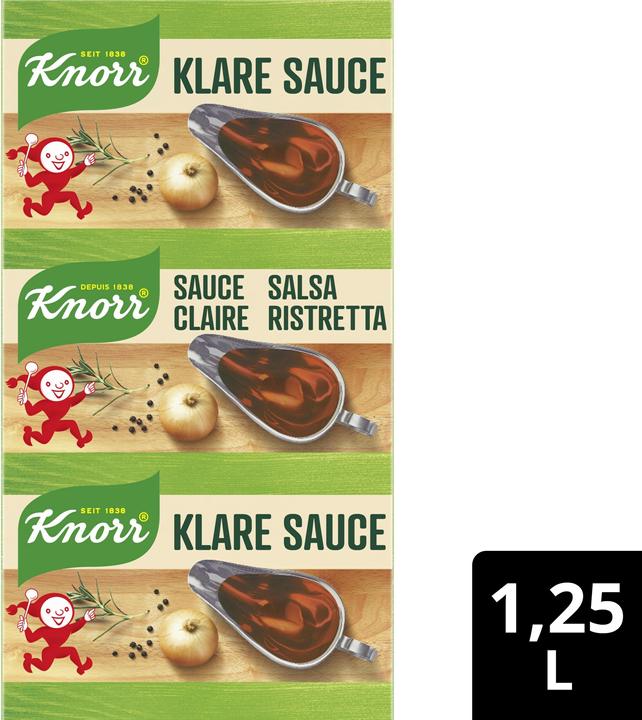 Image du produit Knorr Sauce claire barre de cubes, idéale pour le portionnement, pour la soupe & les sauces (93 g)