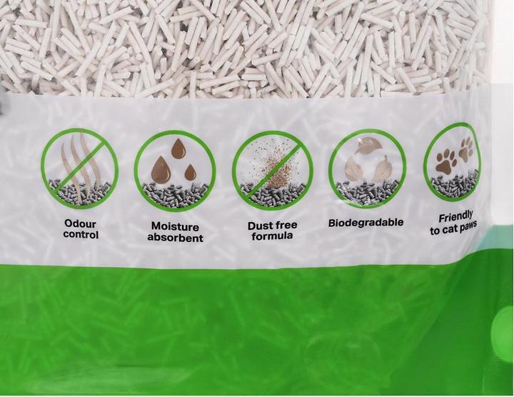 Actual product image Diamentiq Żwirek Tofu zbrylający 2 5 kg NATURALNY (Biodegradable, Non-dusting, Clumping, 2.50 kg)