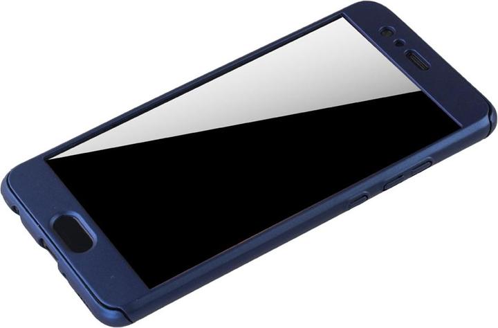 Produktbild König Design Hülle Handy Schutz für Huawei P10 Plus Full Case Cover Displayschutz Bumper Blau (Huawei P10 Plus)