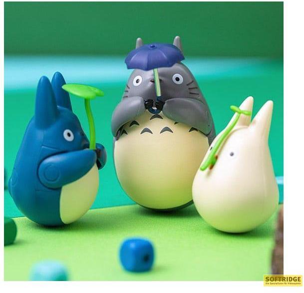 Produktbild Semic Mon voisin Totoro figurine culbuto Mid Totoro with leaf 6 cm