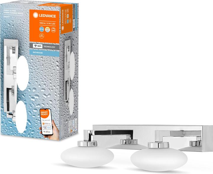 Immagine prodotto Ledvance Smart+ parete Orbis Elypse IP44 TW 34 cm Chrome 2x5W 1000Lum (1000 lm)