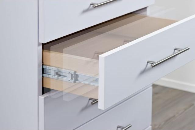 Produktbild Hettich Schubladenschiene Vollauszug 400 mm mit Anschlagdämpfung chromatiert 9126921 2 Stück