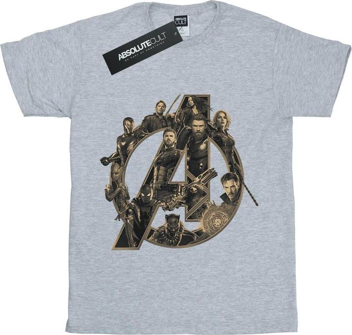 Image du produit - T-shirt AVENGERS INFINITY WAR LOGO - Fille (140, 146)